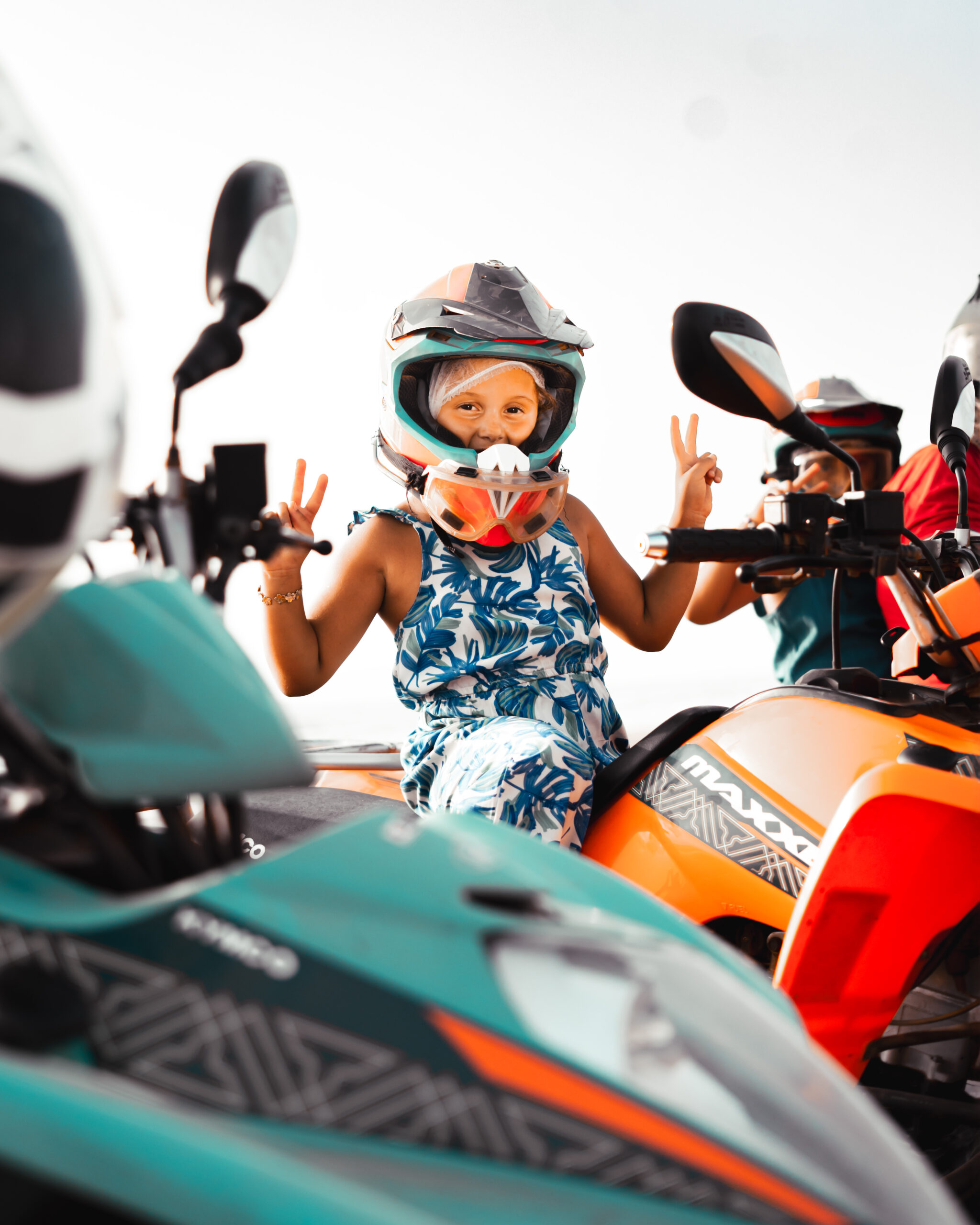 Guest on a quad bike