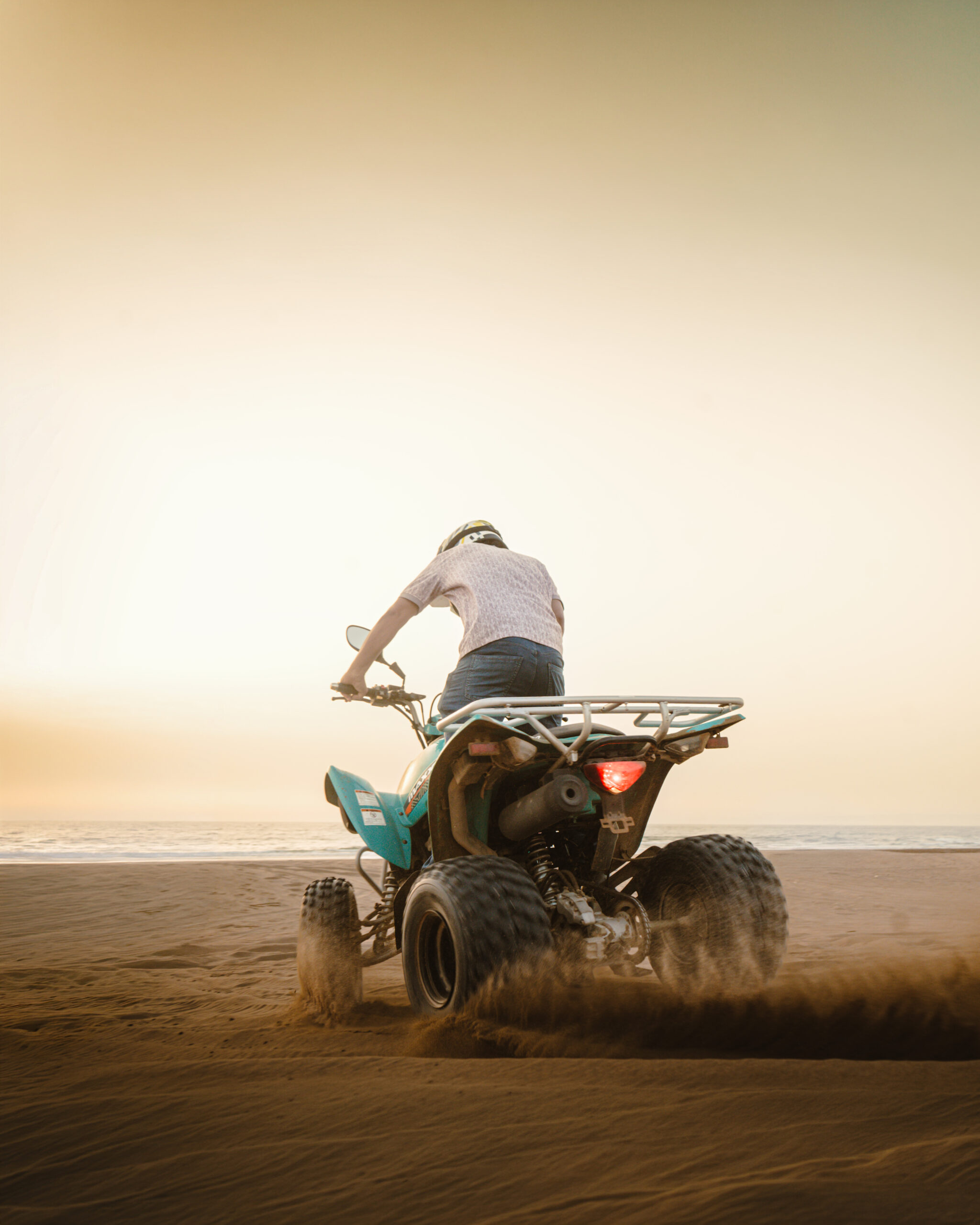 Quad ride at sunset
