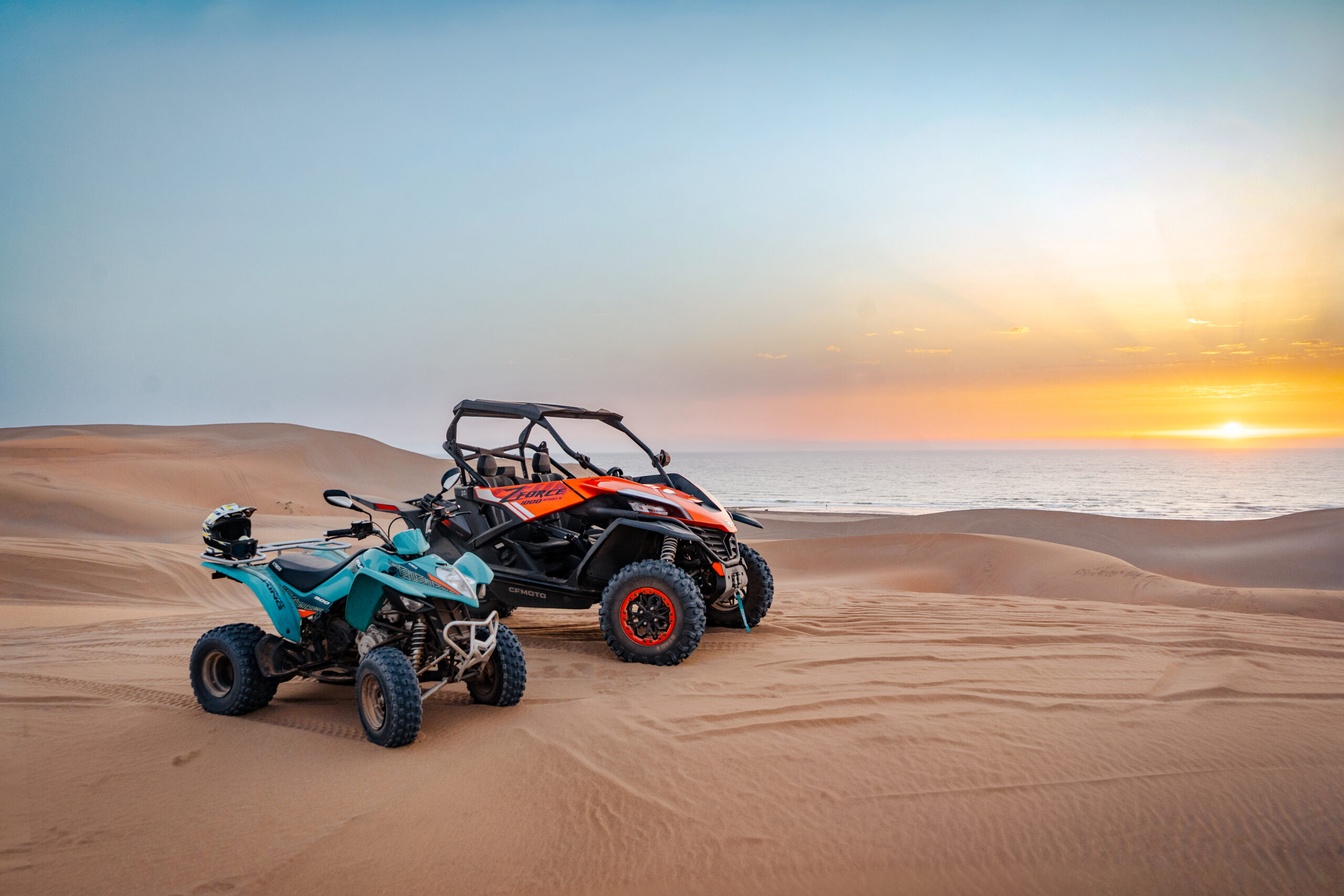 Buggies at sunset near Agadir