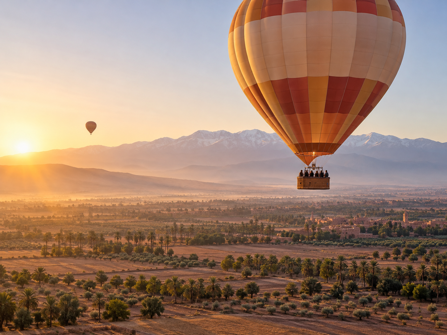 hot air balloon. experience
